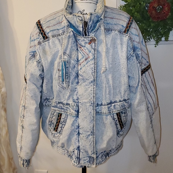 New York Girl Jackets & Blazers - Vintage New York Girl Jean Jacket Coat Sz M